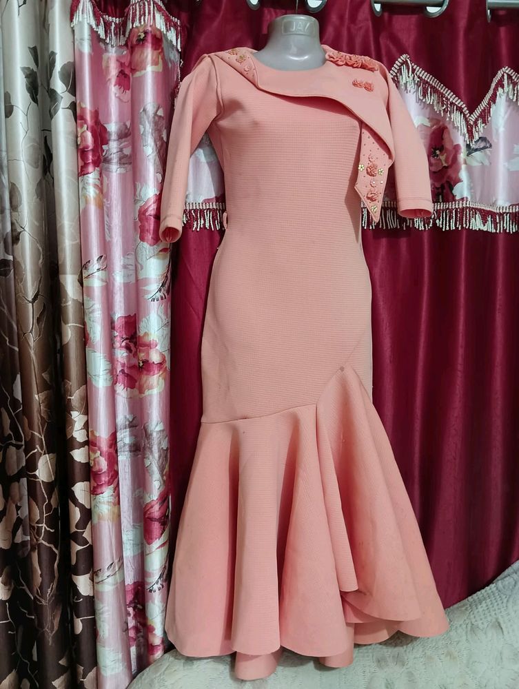 Fish Desin Gown Fancy Dress For 18+girls