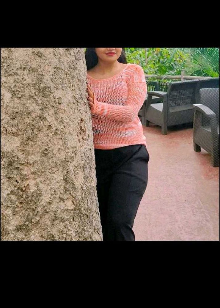 woollen Peach Knit top