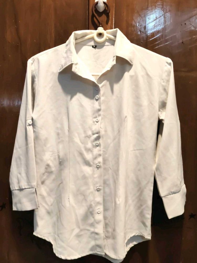 White Button-Down Shirt
