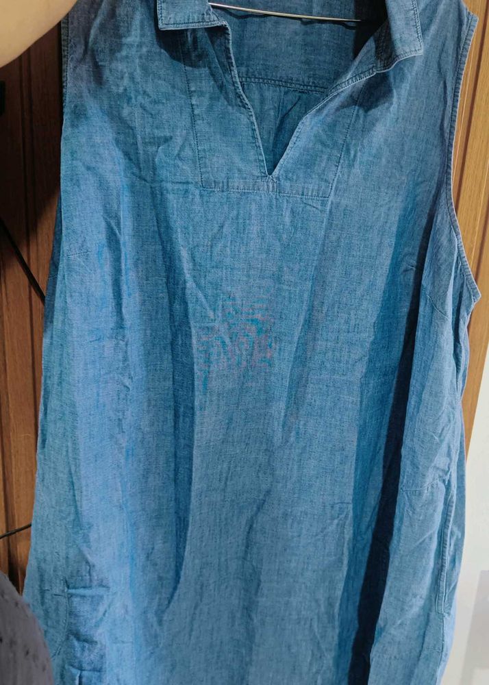 Denim Sleeveless Dress