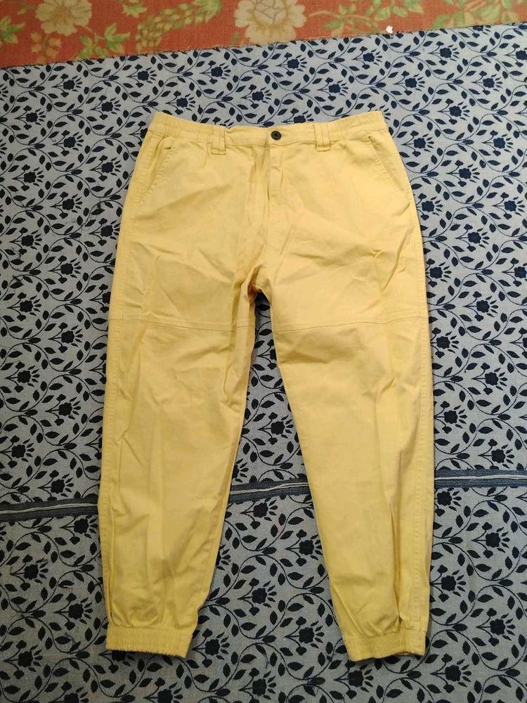 Yellow Casual Pants