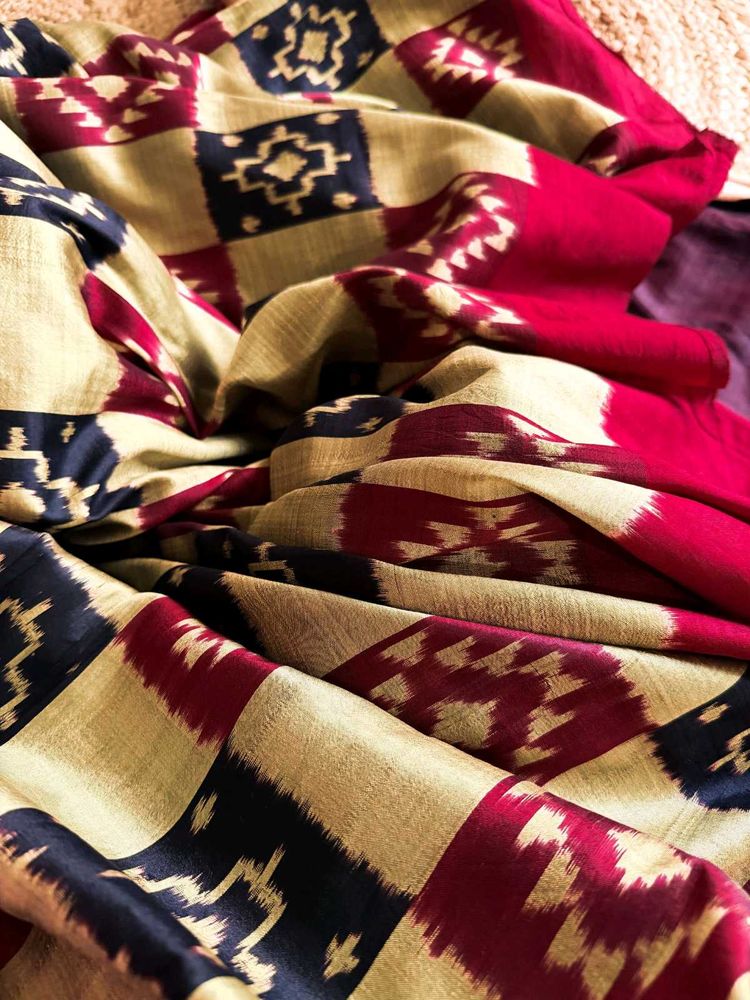 Pure Silk Golden Patola