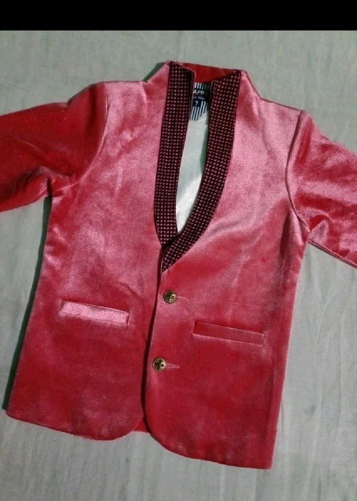 velvet partywear winter blazer for 5 to 7 year kid