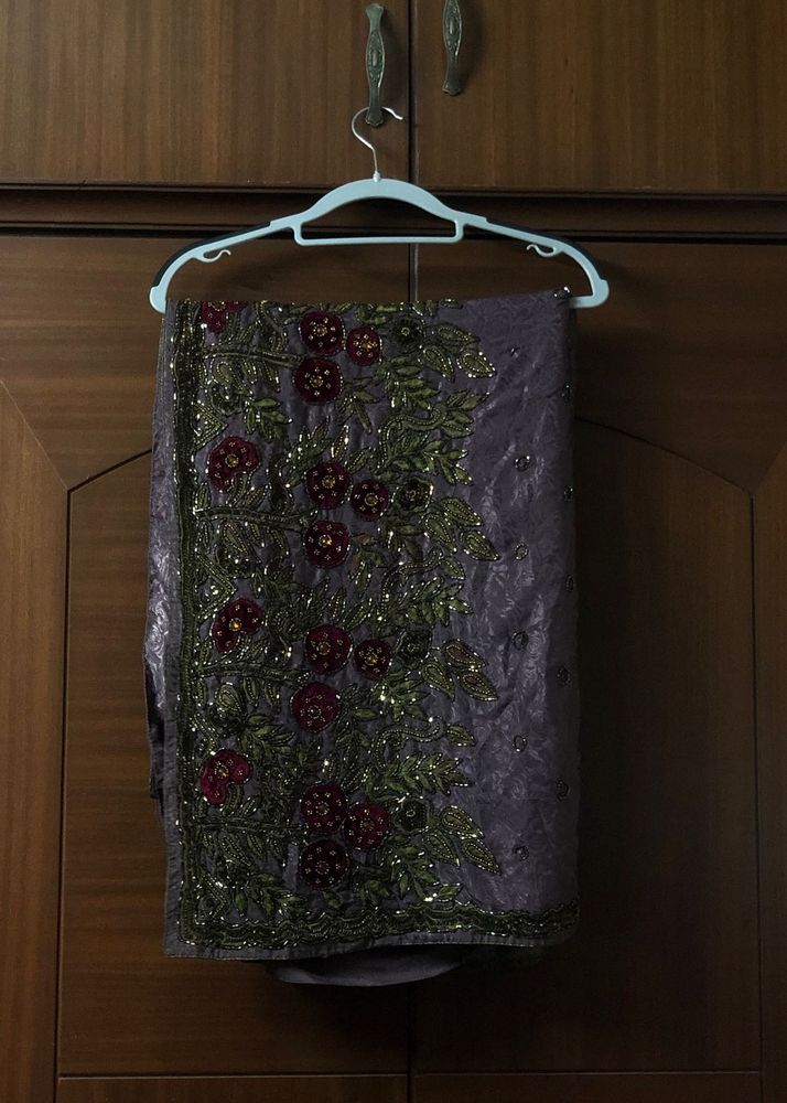 Embroidered Floral Saree