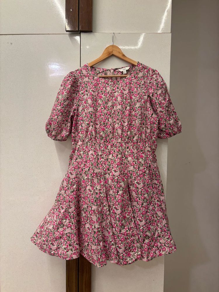 Floral Print Mini Dress