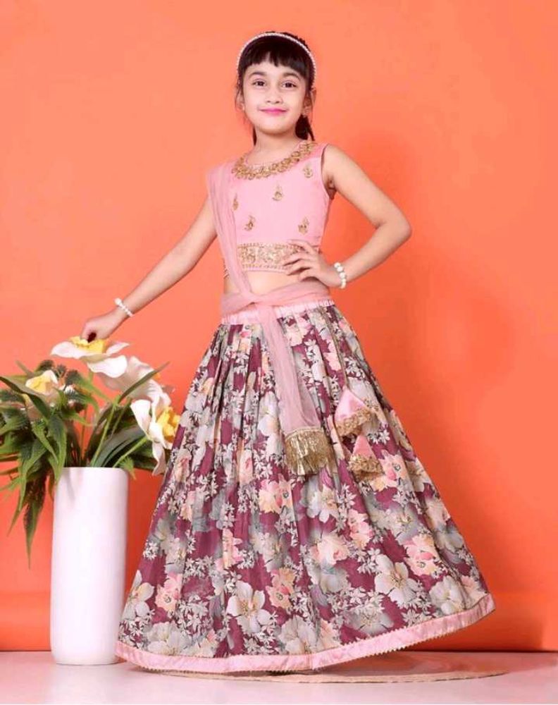🆕Floral Lehenga Choli dupatta Set