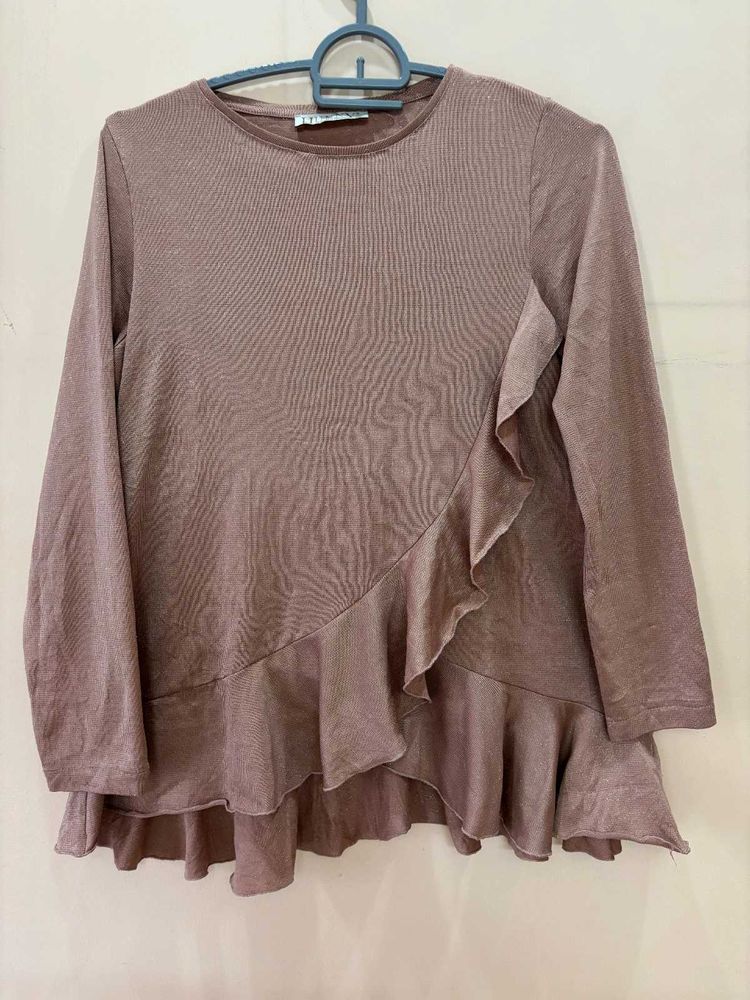 Fliar Layer Top With Stachble Febric