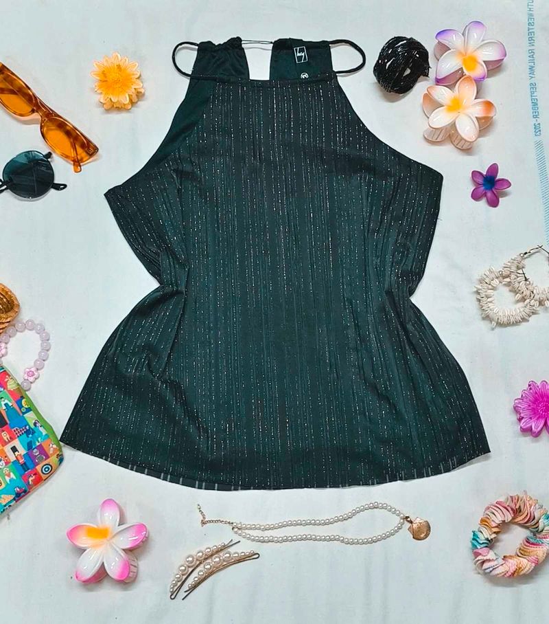 🎁Buy 2 Get 1 Free 🎁Green Halter Crop Top