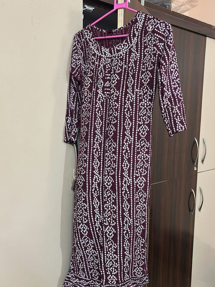 Bandhani Print Kurta