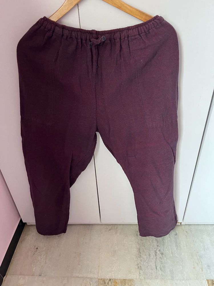 Cotton Purple Pants