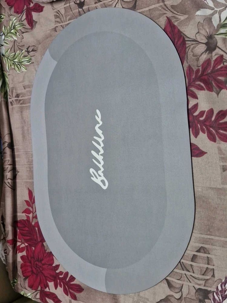 Grey Bath Mat Waterproof