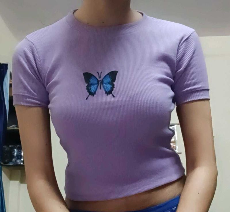 Lavender Crop Top 🎀🤌