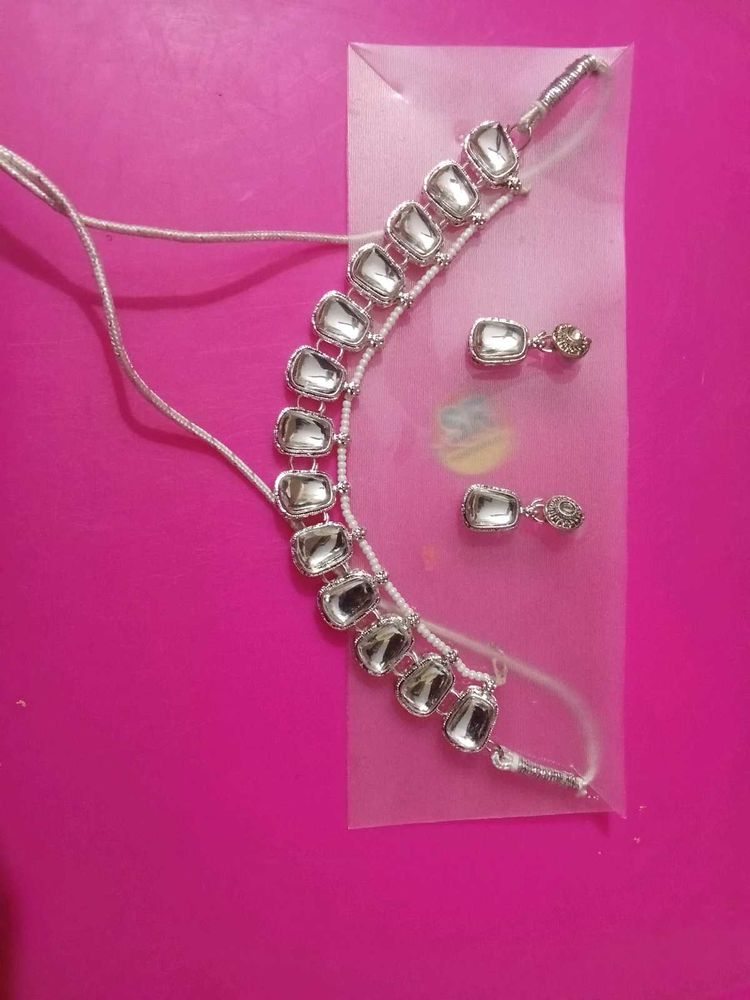 Silver Necklace Set