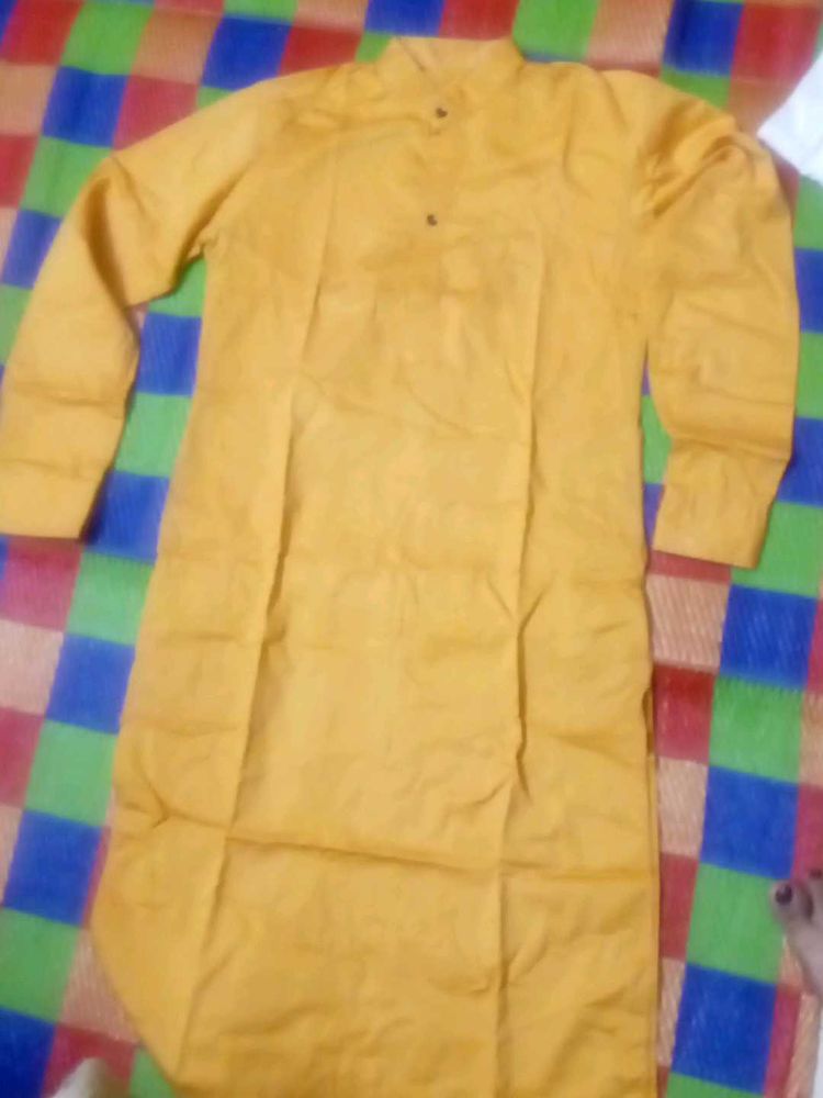 Men&#39;s Yellow Kurta