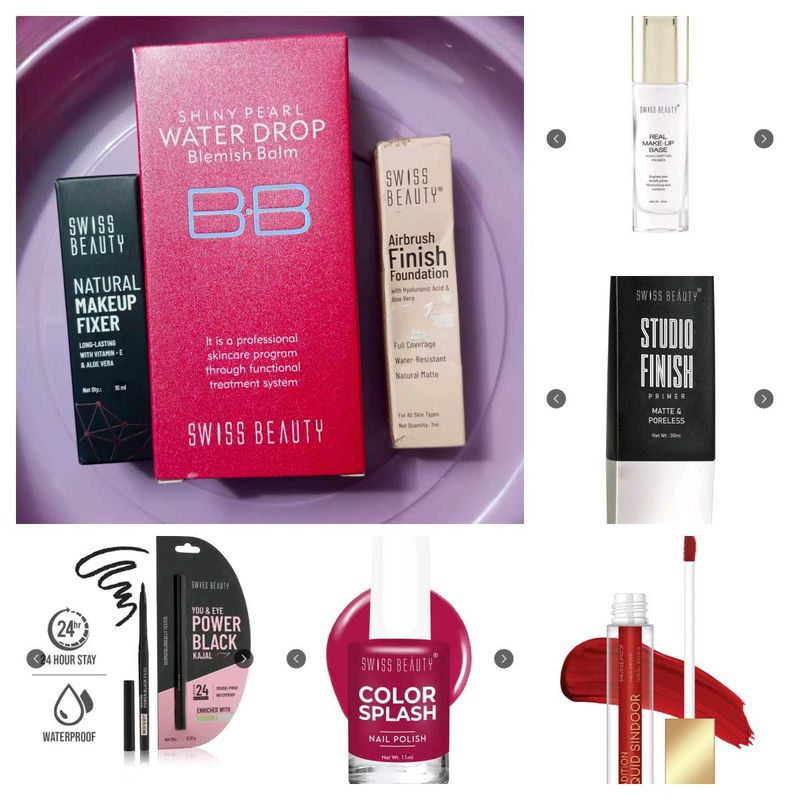 (Pack Of 8) Combo Swiss Beauty Makeup Set