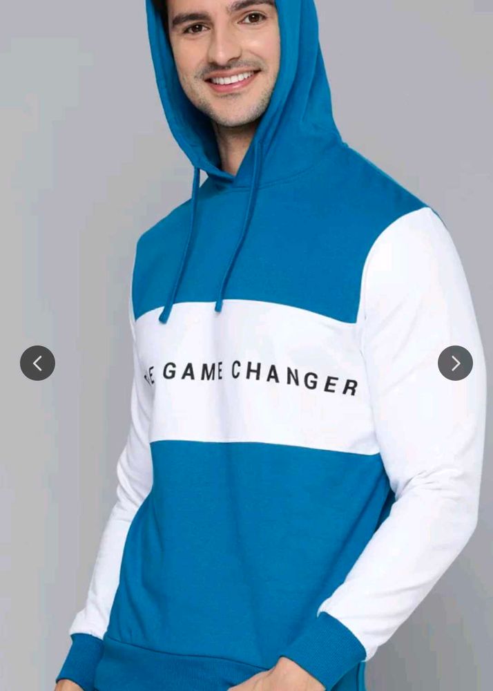 Blue &amp; White &#39;Game Changer&#39; Hoodie