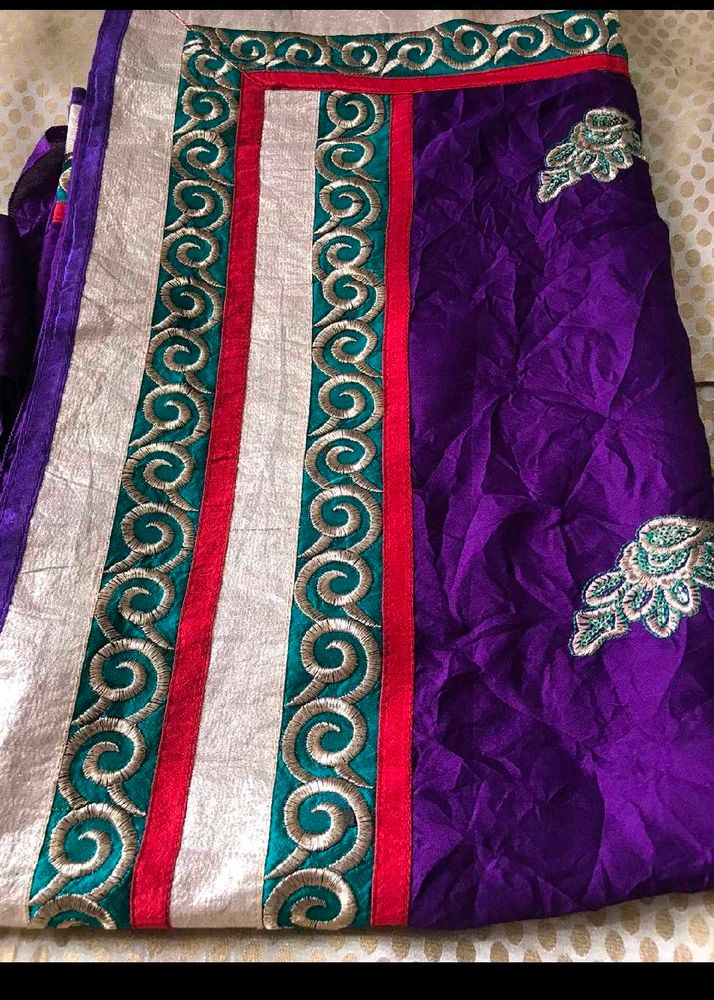 Purple Saree