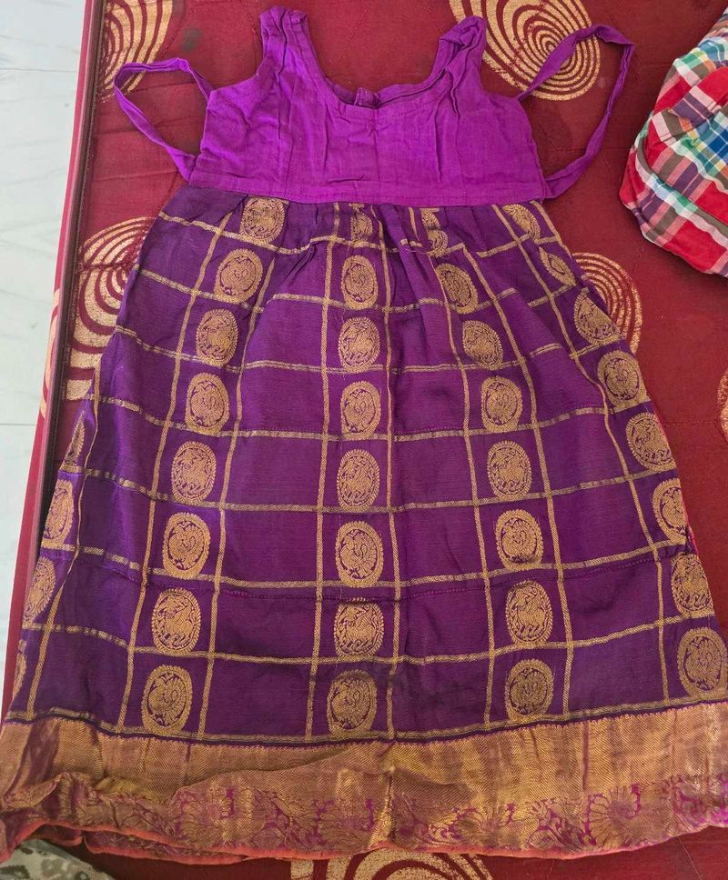 Purple &amp; Gold Indian Dress