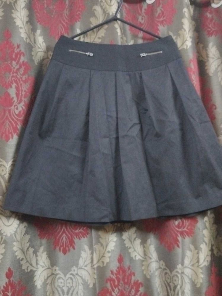 Pleated Mini Skirt