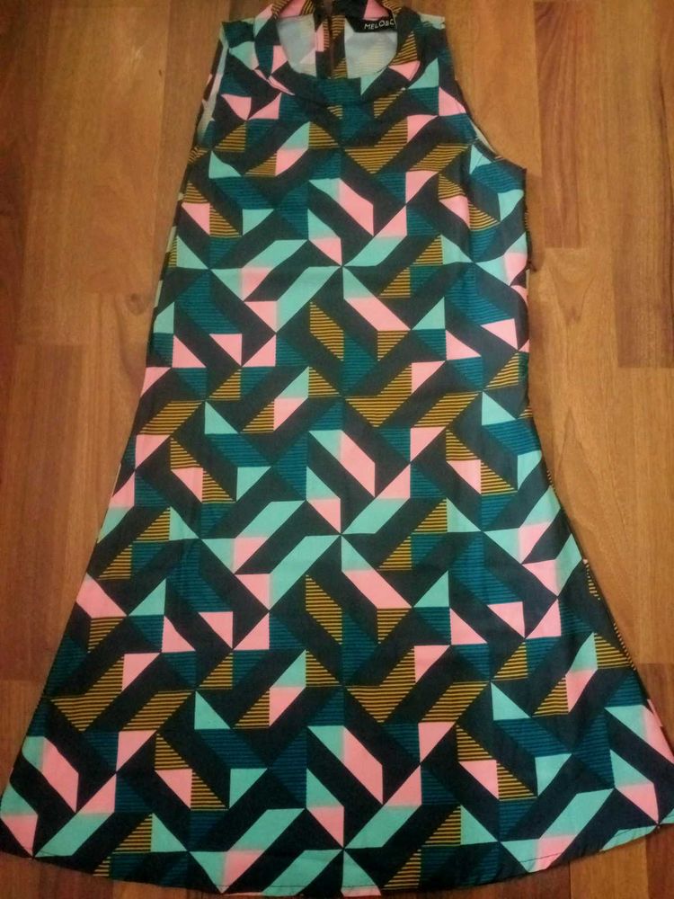 Geometric Print Dress