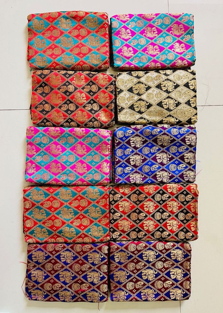 unstitched blouse pieces set of 10 each 0.95 mtrs