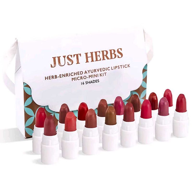 Just Herbs Micro Mini Lipsticks + red matte