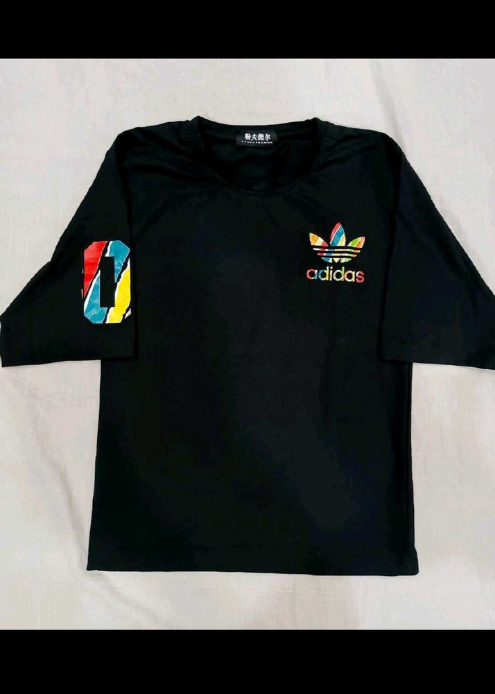 Adidas Black Graphic Tee