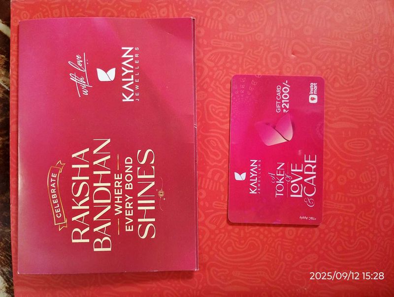 Kalyan Jewellers Gift Card ₹2100