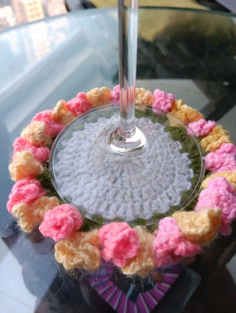 💐 🌺Handmade Crochet Flower  Coaster 💐 🌺