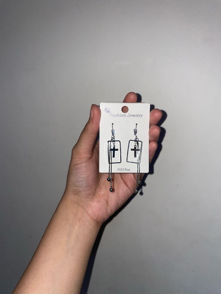 Cross Dangle Earrings