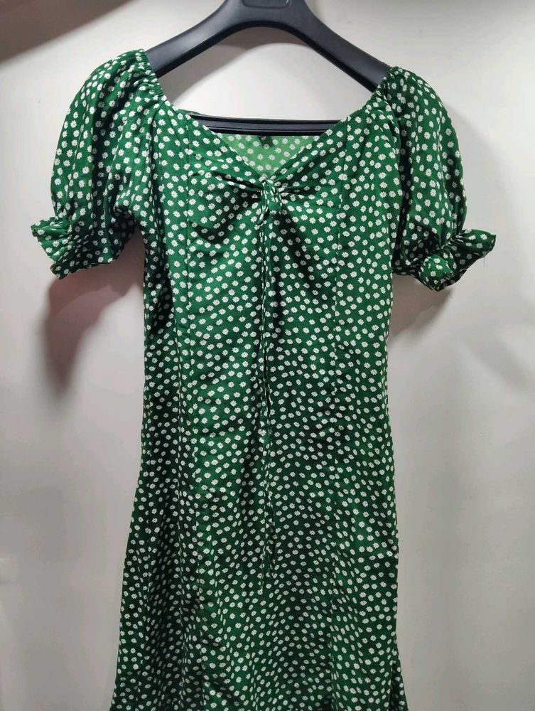 Green Polka Dot Dress