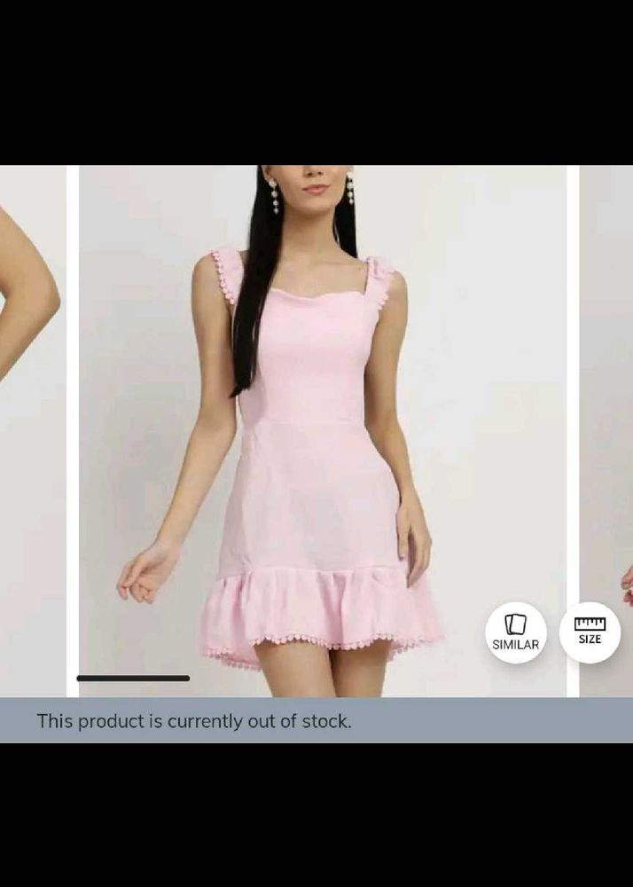 ❗️MJR PRICE DROP❗️Cute Pink Ruffled Mini Dress