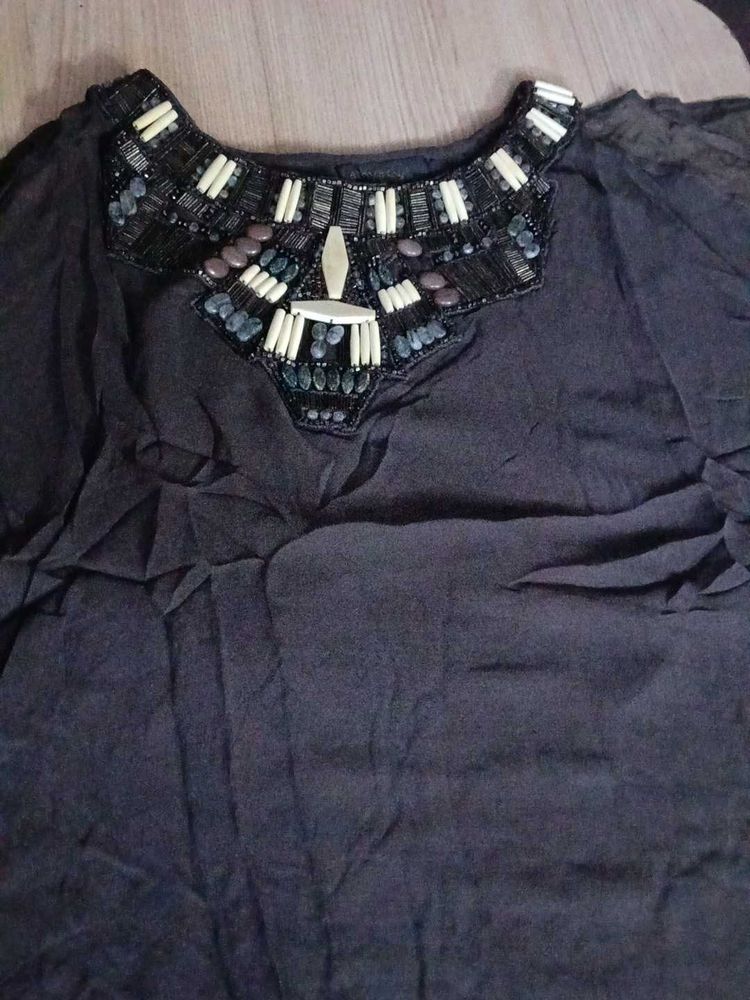 Never used cape embellished neck