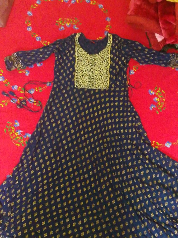 Blue Anarkali Suit