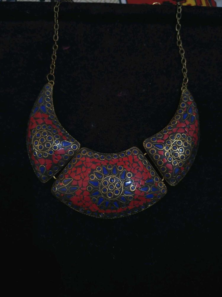 Ethnic Afghan Antique Necklace Boho Style