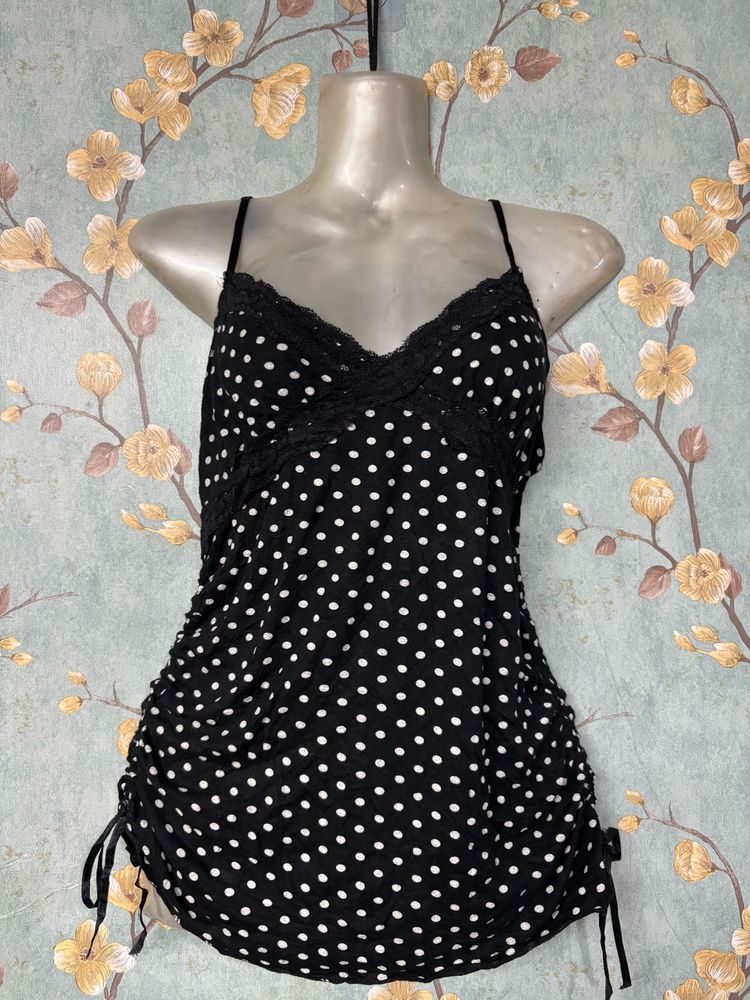 Y2k Polka Dot Cami Top