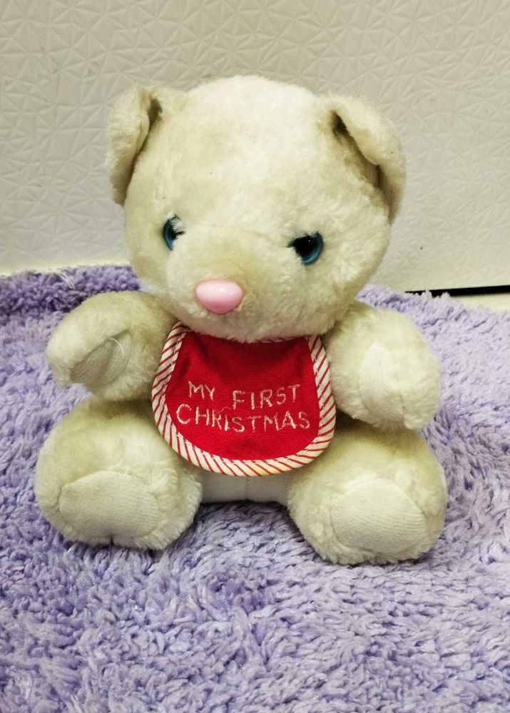 Vintage &#39;My First Christmas&#39; Teddy Bear
