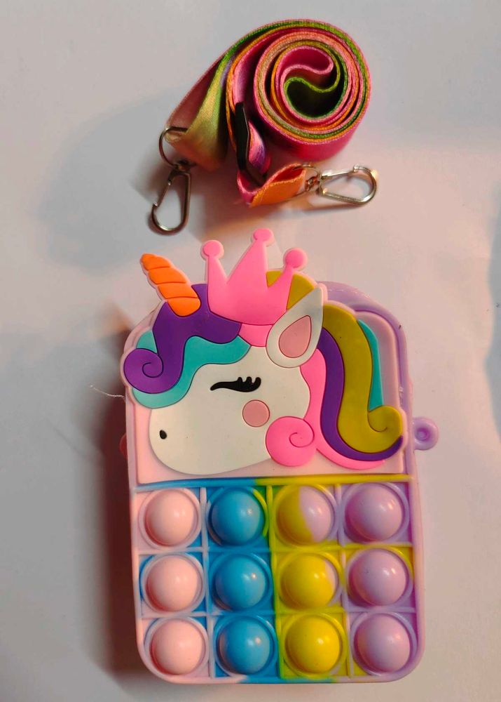 Unicorn Sling Silicone Bag for Girls