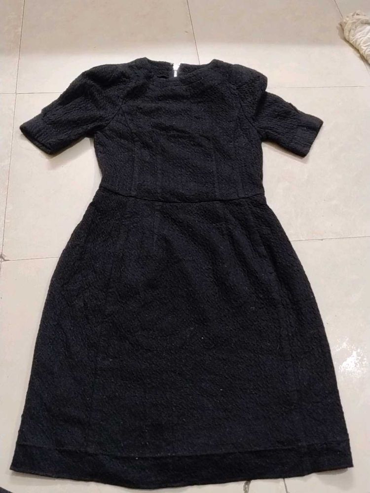 Black Textured Dress