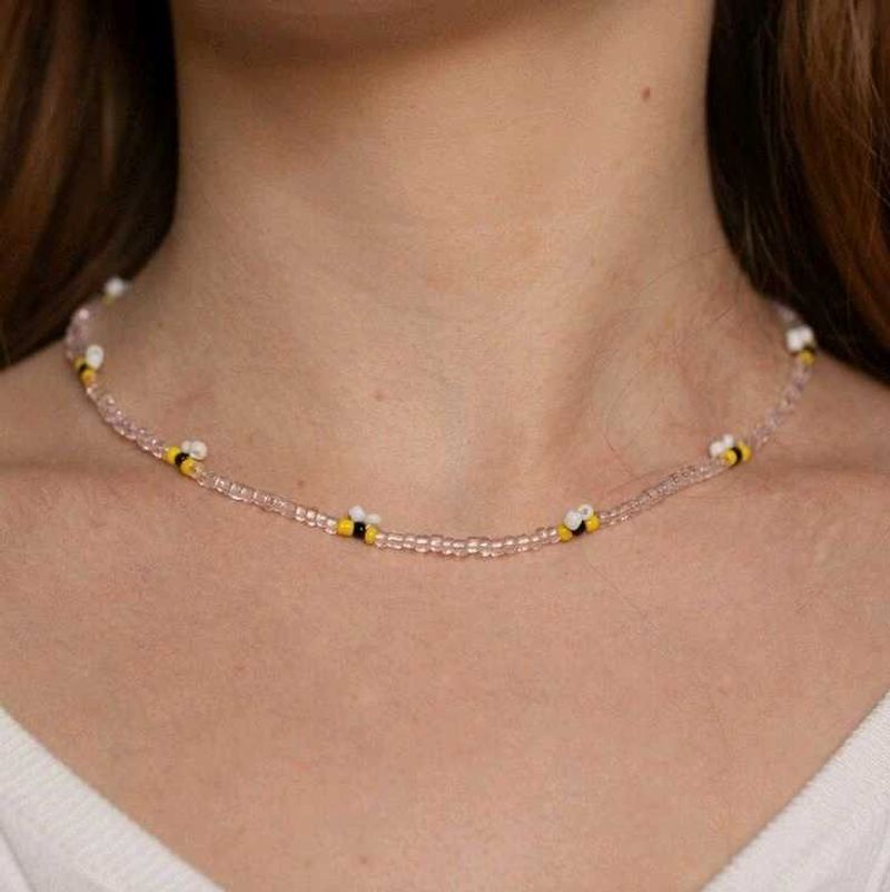 Bee Beaded Necklace🐝