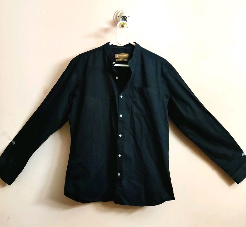 men&#39;s premium party wear black shirt