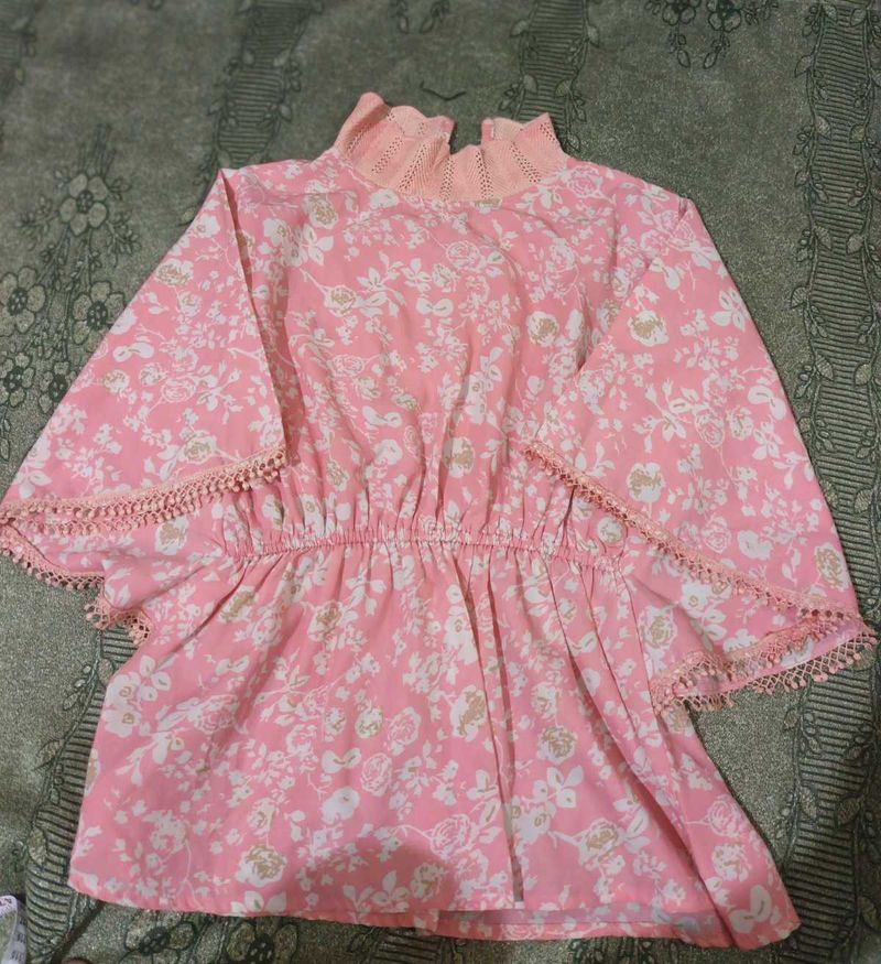 Pink Floral Top