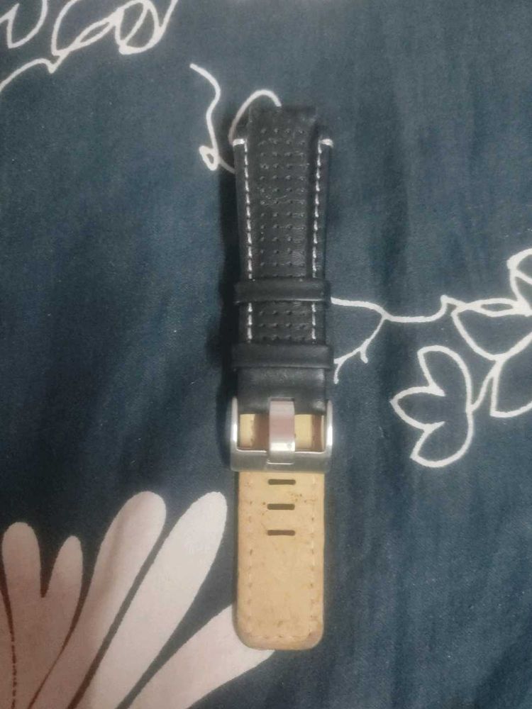 Black Leather Watch Strap