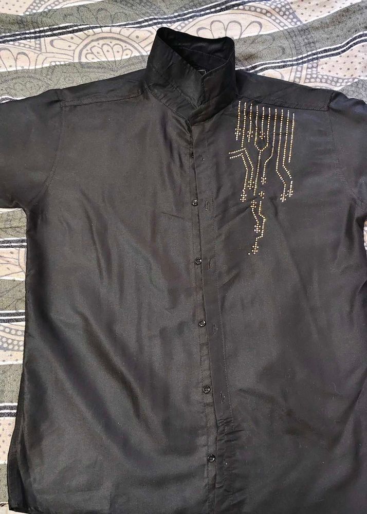 Black 🎉Partywear Shirt ⚡Flash Sale Begins⚡