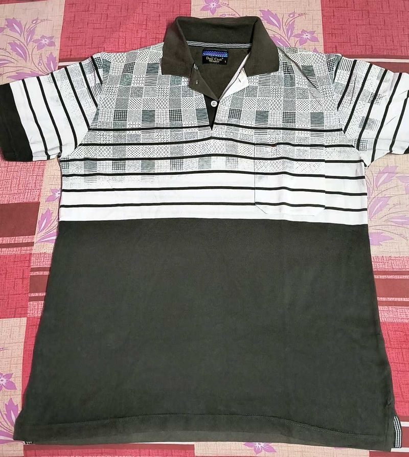 Striped Polo T-Shirt