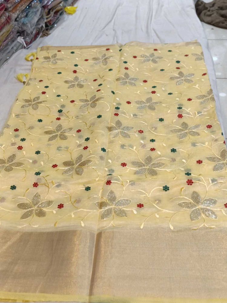 Chanderi Silk Sari (Brand New