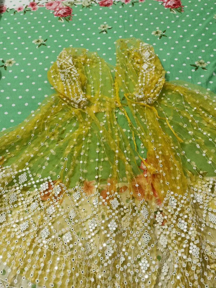 Bright Yellow Flowy Dress