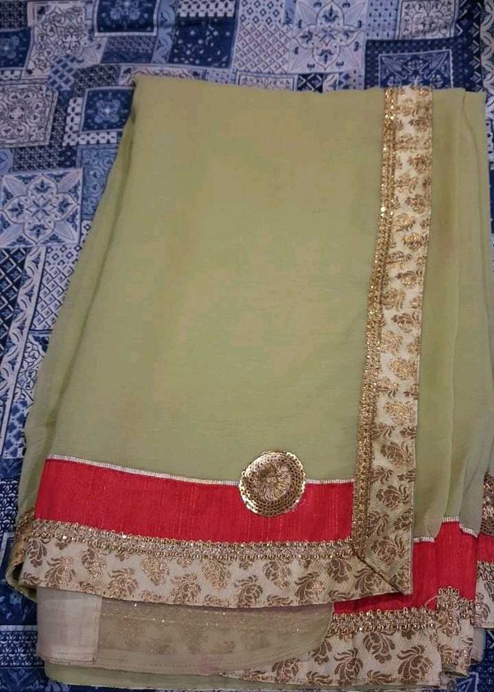 Elegant Green Saree