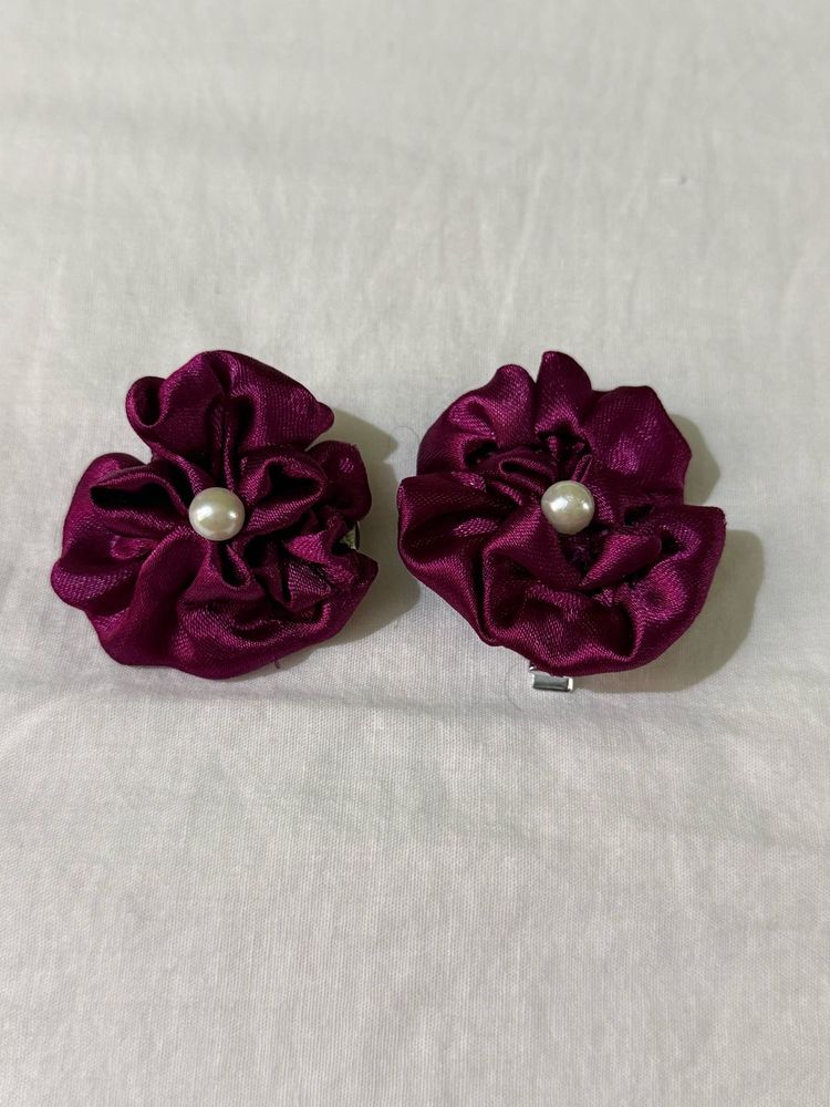 Floral Hair Clips (set of 3)