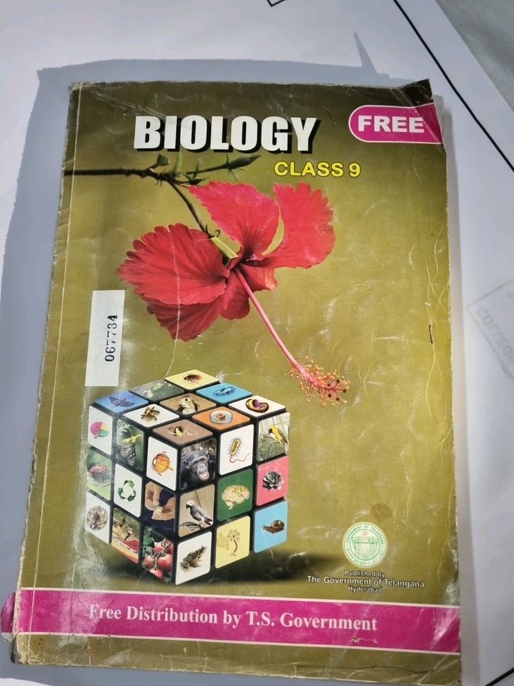 BIOLOGY CLASS 9 , TS GOVERNMENT , STATE BOOK